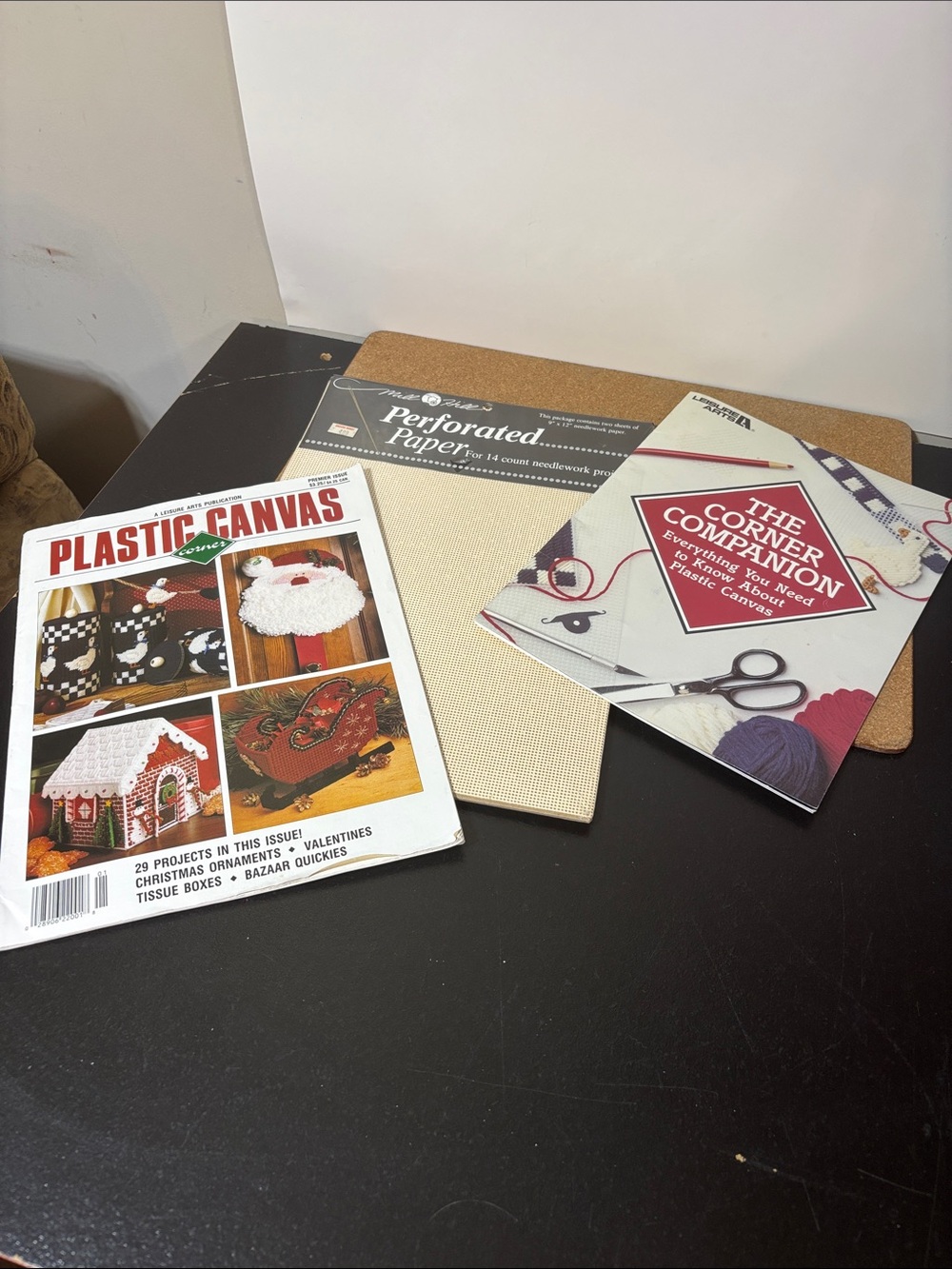 Perforated Paper for Needlework - Cream Plastic Canvas Books